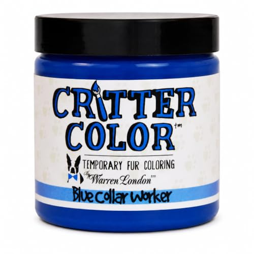 Warren London Critter Color Temporary Dog Fur Dye, Blue, 4.8 oz