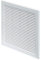 White Air Vent Grille 300mm x 300mm with Fly Screen / Mesh Ducting Ventilation Cover 12 x 12 inch Grid TRU9