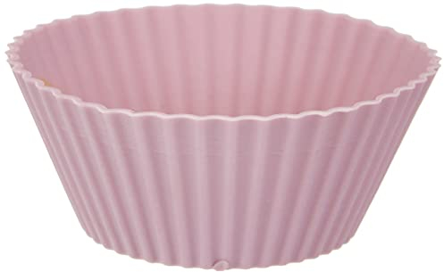 Ibili MOLDES Cupcake Silicona Mini 6 PC, Stainless Steel, Púrpura/Rosado, Centimeters, 6