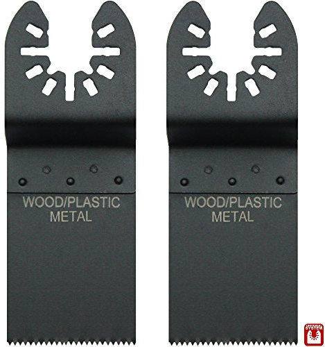 Hobbypower24© Tauchsägeblatt/Sägeblatt Bi-Metall BIM für Holz & Metall 35mm für Dewalt Wolf Stanley Black&Decker Worx Fein Bosch Makita Oszillierende Multifunktionswerkzeuge (2er-Set)