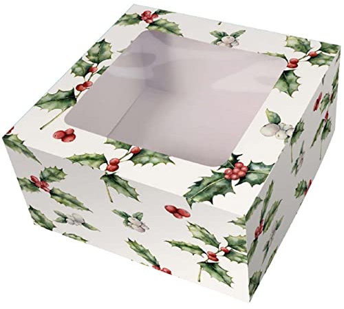 Christmas Cake Boxes 8 & Boards x 2