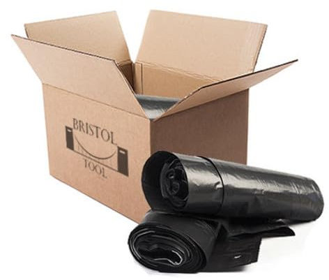 Bristol Tool Company Black Recycled 360 Litre Wheeled Bin Liners (140G) 100 liners