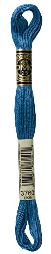 DMG Plaid Cotton Thread, Variegated for Stitching, 8 Metres 12-Pack Wedgewood
