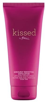 Mii Cosmetics Kissed by Mii Seriously Smoothing Peeling, Peeling & Revitalisiert die Haut, bereitet die Haut auf eine perfekt gleichmäßige Bräune vor, pflegende Formel für Gesicht & Körper, 200 ml