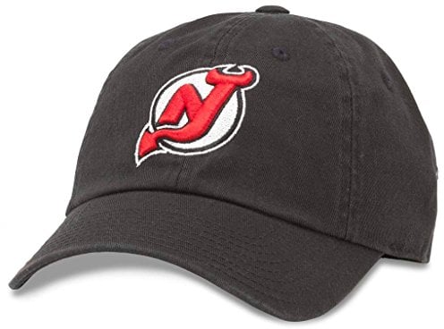 AMERICAN NEEDLE Blue Line NHL Team Dad Hat (40742A-NHL-Parent), Schwarz, Einheitsgröße