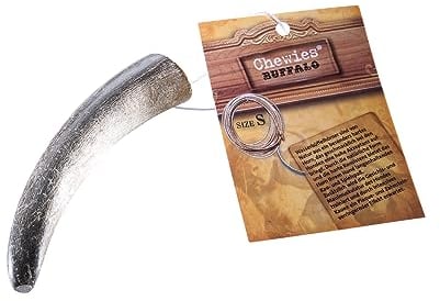 Chewies Büffelhorn für Hunde - gefülltes Kauhorn vom Wasserbüffel - natürliches Kauspielzeug - Zahnpflege und Spielspaß in 1 - Größe S: Für Hunde bis 10 kg Körpergewicht