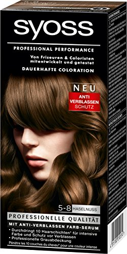 Syoss Coloration 5-8 Haselnuss, 3er Pack (3 x 115 ml)