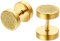 JewelryWe Fake Plug Ohrstecker Edelstahl: Herren Damen Tunnel Ohrringe Sandgestrahlt Gebürstet Kreis Fake Ohr Plugs Ohrstecker Schraube Helix Tragus Piercings 8mm Gold