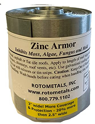 Zinc Armor – Bande de zinc de 7,6 cm de large, 1 rouleau de 15,2 m fabriqué aux États-Unis