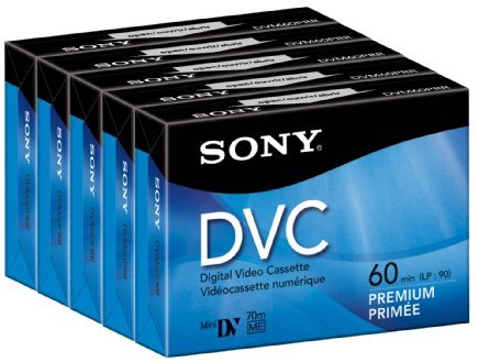 Sony 60 Minuten DVC Premium, 5 Stück