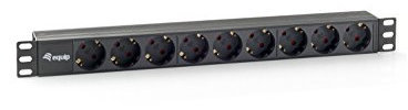 Equip Steckdosenleiste 48,3 cm (19 Zoll) 1HE (9-fach, Schuko, 1,8m)