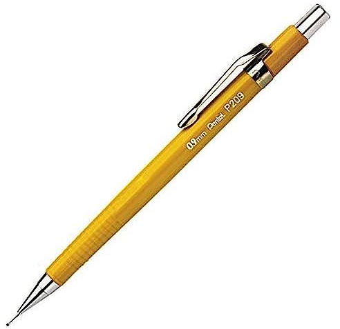 Pentel P209-G Druckbleistift, HB, 0.9 mm, gelb, 1 Stück (1er Pack)