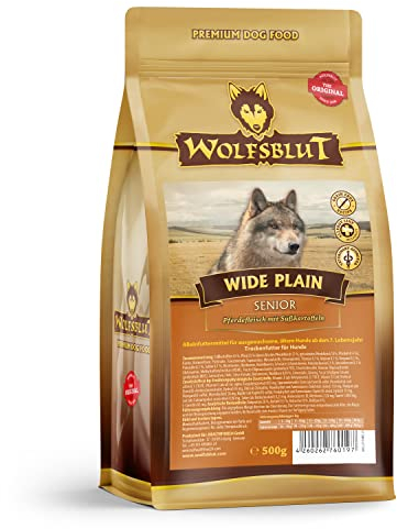 Wolfsblut - Wide Plain Senior - 500 g - Pferd - Trockenfutter - Hundefutter - Getreidefrei