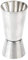 TRIXES Pequeño/Jigger Vaso Medidor Licor Acero Inoxidable Dos Medidas 50ml/25ml