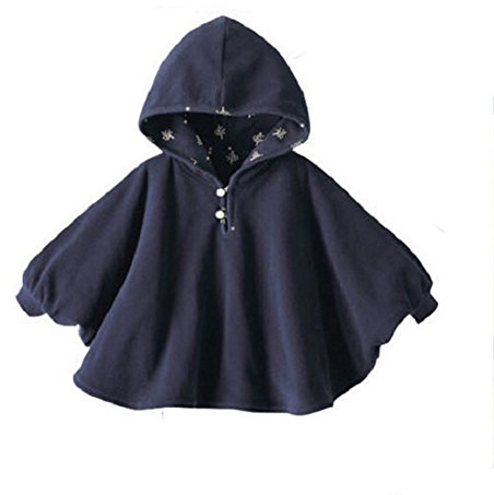 ZUMUii Butterme Cute Baby Inverno Caldo Doppio Lato di Usura con Cappuccio del Capo Poncio del Cappotto per i Bambini Della Neonata del Bambino dei Ragazzi