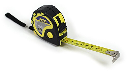 Metall Maßband Kinzo / 2 m oder 6 feet/Gürtelclip/Handschlaufe/Magnetisch