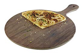 APS 84177 Tablett Oak, Ø 30 cm, Höhe 1,5 cm, Melamin, Eichenoptik, strukturierte Oberfläche