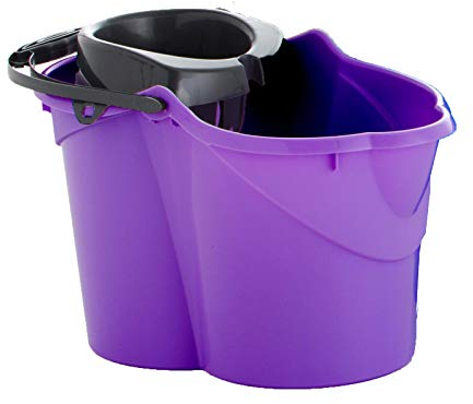 Maya 09050 - Cubo con Escurridor Ovalado, 15 L, Lila