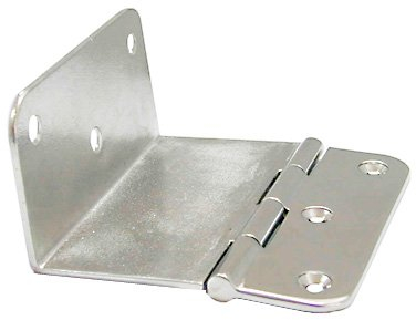 Yacht Steel Scharnier mit Winkel, Edelstahl A4 AISI 316, 100mm, 102,5mm