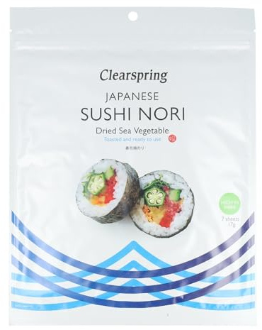Clearspring Sushi Nori Sea Vegetable 17g Herbs Plants & Vegetables Healthy Food