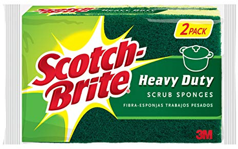 Scotch-Brite Esponjas de Limpieza Resistentes, 12 esponjas para Fregar, soportan la Suciedad pegada