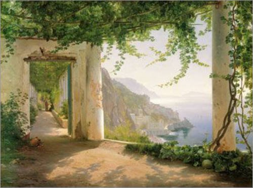 Poster / Kunstdruck Amalfi Cappuccini in der Größe (BxH): 101 x 76 cm von C. Aagaard