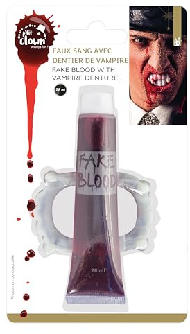 Vampirzahn- und Blutgel-Set 28ml