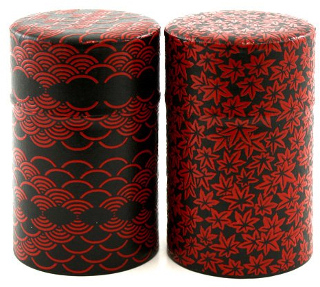 Nittoh Teedose Geschenkset Zwei Teedosen Kamakurabori, für 150g(je Dose) Teeblätter, Chac-122 aus Japan