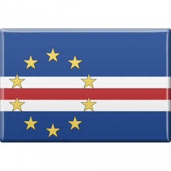 Kühlschrankmagnet - Länderflagge KapVerde - Gr.ca. 8x5,5 cm - 38057 - Magnet