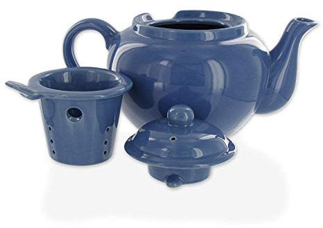 Amsterdam 2 Cup Infuser Teapot - Cadet Blue by Old Amsterdam Porcelain Works