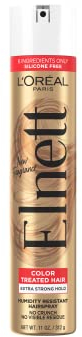 L'Oreal Fixatif Elnett Satin - Tenue extra ferme - Pour les cheveux colorés - Protection contre les UV - 400g