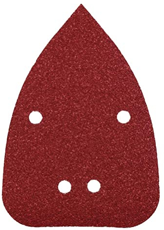 kwb Maus-Schleifpapier 96x136 mm aus Edelkorund mit Körnung 120, werkzeugloser Wechsel, Kunstharz-Verleimung und verstärkter Papierträger für den mittelfeinen Schliff von Holz und Metall