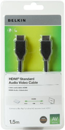 Belkin 1.5 HDMI to HDMI Audio Video Cable - Black