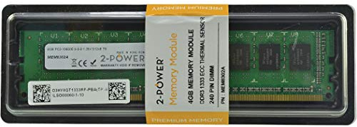 2-Power 4GB DDR3 1333MHz ECC + TS DIMM 4GB DDR3 1333MHz ECC Memory Module (4GB, DDR3, 1333 MHz PC Memory Modules/Server, 1x 4GB, Green)