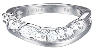 Esprit Essential Damen-Ring 925 Silber rhodiniert Zirkonia transparent