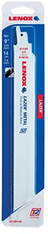 Lenox Outils 20500106r 304 mm 6 TPI pour lame de scie sabre bimétal Démolition (Lot de 2)