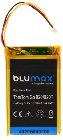 Blumax AHL03713100 Li-Poly Akku (1300mAh) für Tomtom GO 920/920T/520/520T/720/720T