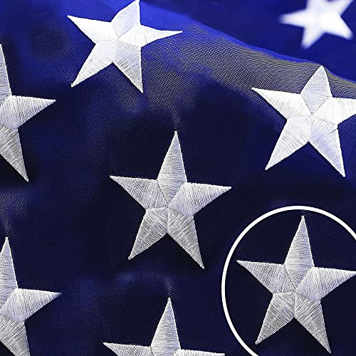 G128 amerikanische Flagge 5x8 ft usa us-Flagge Deluxe gestickte Sterne genäht Streifen messingösen Durable Indoor Outdoor nutzung