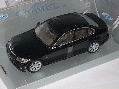 Welly BMW 3er 3 Er 330i 330 i 2006 Schwarz E90 E 90 Limousi Metallmodell 1/24 Modellauto Modell Auto
