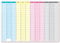 Wandkalender immerwährend nass abwischbar Jahresplaner Dauerkalender extra groß DIN B1 Format 100x70 cm, durch sein zeitloses Layout ist der Kalender jedes Jahr wieder verwendbar - ewiger jahresunabhängiger Kalender