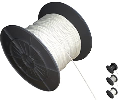 EFIXS Zugschnur für Alujalousien (Durchmesser 1,4 mm) - Farbe: Weiss - Länge: 10 bis 50 Meter - Hier: 30 Meter