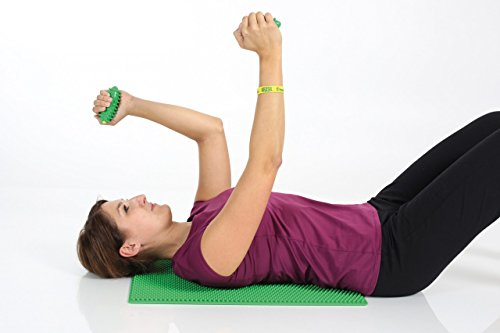 Togu Brasil Base Matte für Yoga, Meditation, Fitness und Massage - Grün - 40x60x1 cm, 2000 sanfte Noppen