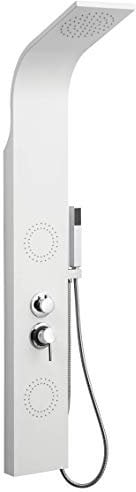 Columna de hidromasaje en aluminio blanco modelo A818