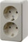 Berker Doppelsteckdose ws/gl 472140 AP AUFPUTZ Steckdose 4011334167945