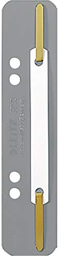 Leitz 3710-00-85 Heftstreifen, 35 x 158 mm, PP-Folie, grau