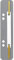 Leitz 3710-00-85 Heftstreifen, 35 x 158 mm, PP-Folie, grau