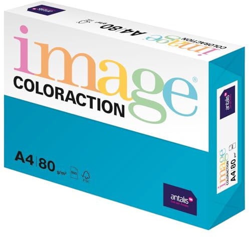 Image Coloraction Lisbon - farbiges Kopierpapier - DIN A4, 210 x 297 mm, 80 g/m² - buntes, holzfreies Druckerpapier für Kopierer - 500 Blatt - Königsblau