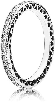 PANDORA Ring 190963CZ-56 Herzen Frauen Ring