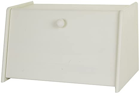 APOLLO Wood Drop Front Bread Bin, Cream