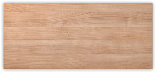bümö Tischplatte 180x80 cm in Nussbaum, Schreibtischplatte aus Holz, Holzplatte, Spanplatte kratzfest beschichtet, ABS-Kante, 120 kg Tragkraft für DIY Homeoffice Schreibtisch & mehr